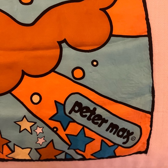 Vintage Peter Max Silk Print Scarf - Picture 3 of 7